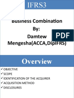 Business Combination By: Damtew Mengesha (Acca, Dipifrs)