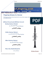 Fingering Scheme For Clarinet - The Woodwind Fingering Guide