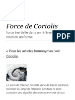Force de Coriolis — Wikipédia