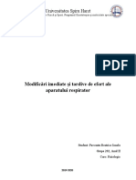 Modificări Imediate Și Tardive de Efort Ale Aparatului Respirator - Pasvantu Beatrice - GR 202