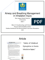 PPT Student Project 3 Airway and Breathing Management in Inhalation Injury