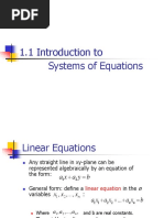 1.1 Introduction To Systems of Equations