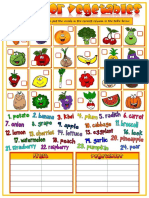 Fruit and Vegetables Matching Fun Activities Games Games Picture Description Exe 62510