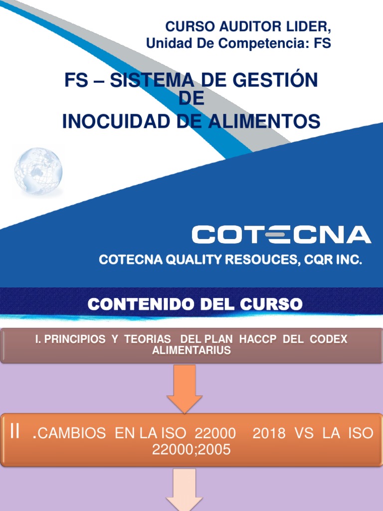 Cambios en ISO 22000:2018 y HACCP | PDF | Análisis de Riesgo y Puntos ...