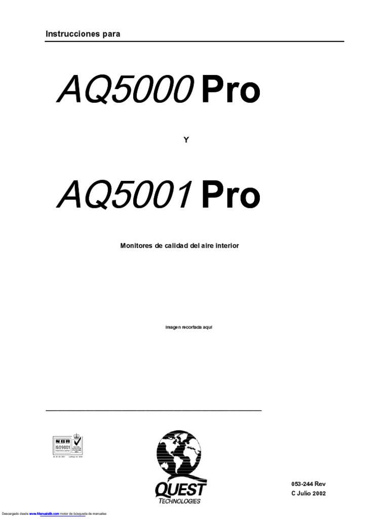 Manual de Instrucciones AQ5000/5001 Pro | PDF | Monitor de computadora ...