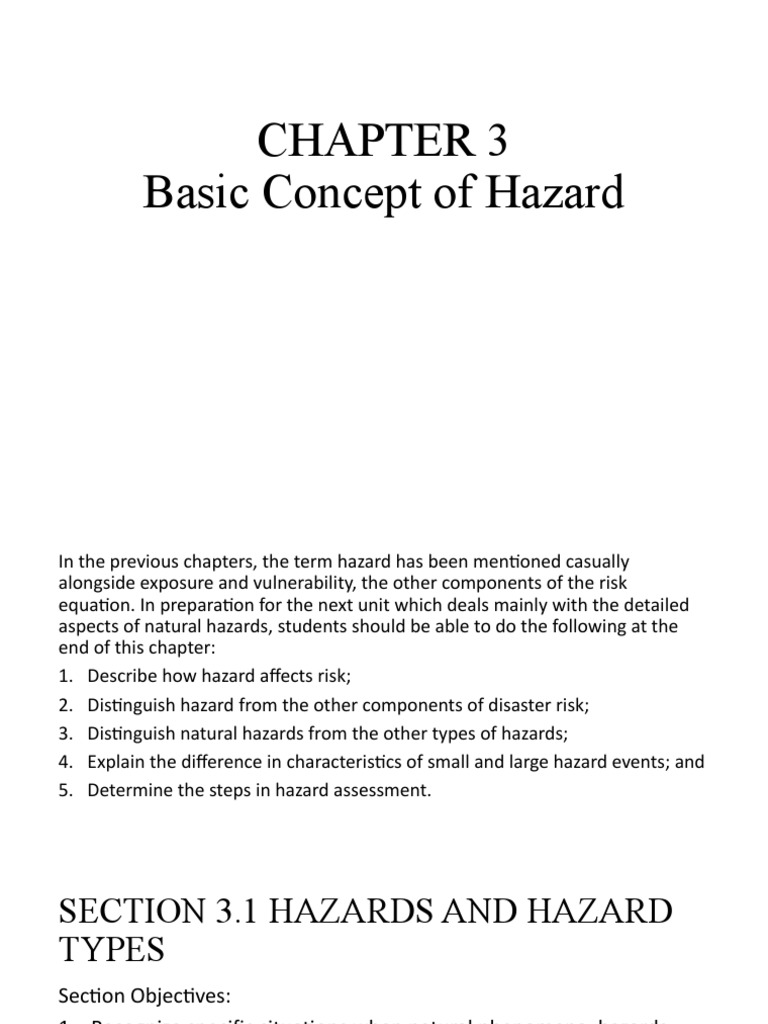 Understanding Hazard Concepts | PDF