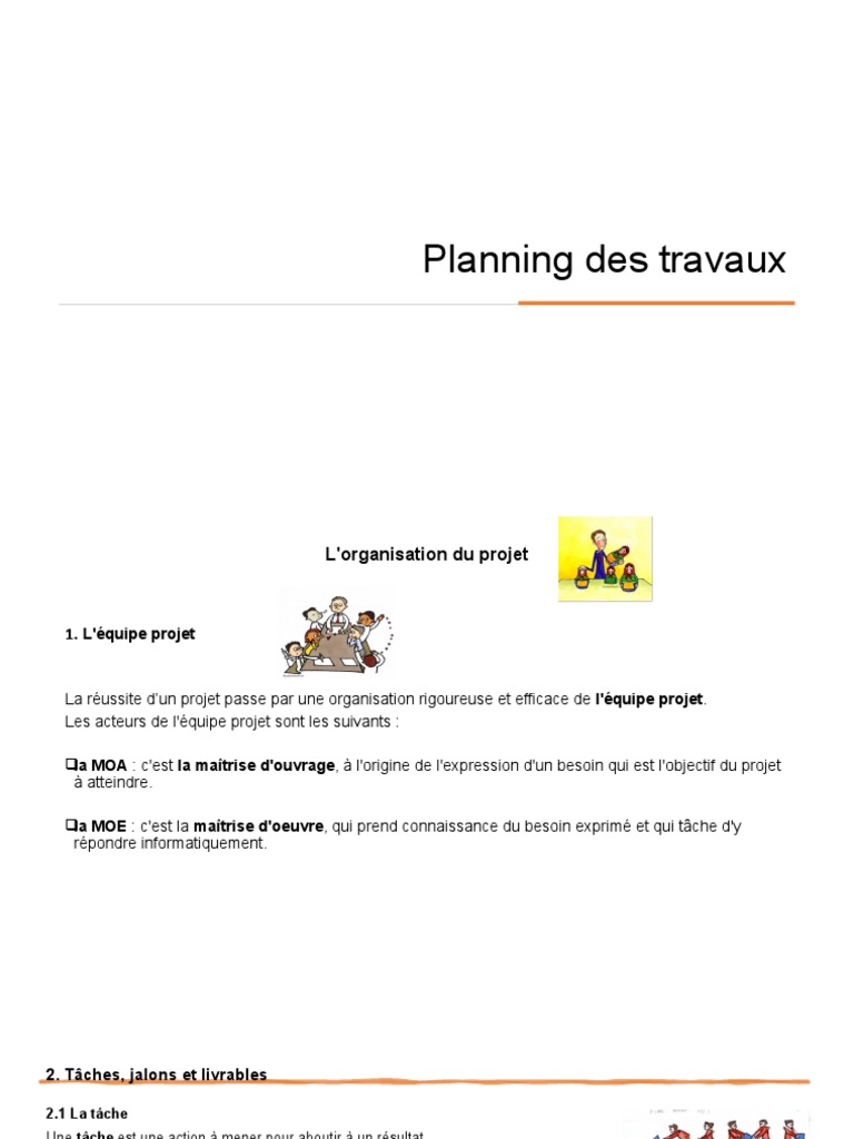 Planification des travaux de chantier | PDF | Entrepreneur principal ...
