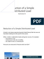 Reduction of A Simple Distributed Load: Read Section 4.9