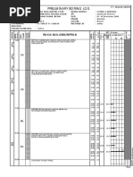 Preliminary Boring Log: Rock/Soil Description