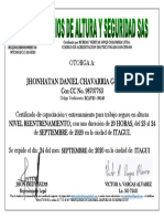 Curso de Alturas Septiembre 2020