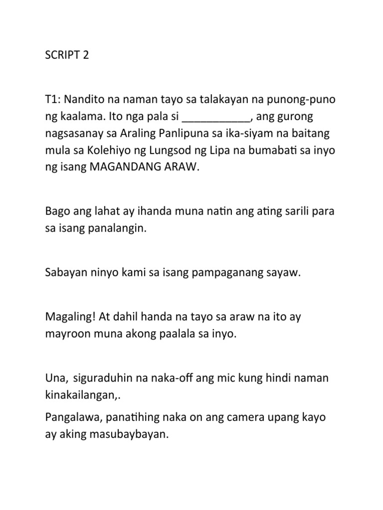 Script 5 | PDF