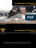 Uji Homogenitas Bartletts Statistika