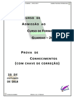 Prova de Conhecimentos 2018 (Correção OFICIAL)