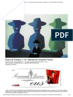 Álvaro de Campos - o "Eu" Futurista de Fernando Pessoa - (En) Cena - A Saúde Mental em Movimento