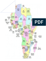 África mapa político