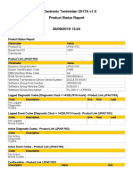 Cat Electronic Technician 2017A v1.0 Product Status Report