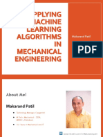 Applying Machine Learning Algorithms in Mechanical Engineering