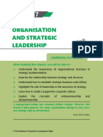 Organisation and Strategic Leadership