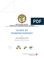 Scope of Pharmacognosy