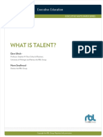 What Is Talent?: Executive Education