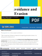 Tax Avoidance and Evasion