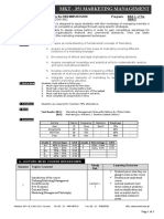 Marketing Management Course Overview