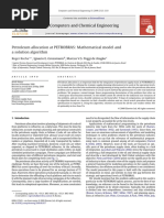 Computers and Chemical Engineering: Petroleum Allocation at PETROBRAS: Mathematical Model and A Solution Algorithm