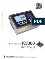 K3000 Weighing Terminal Manual