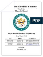 FBF Final Project Report (Financial Plan)