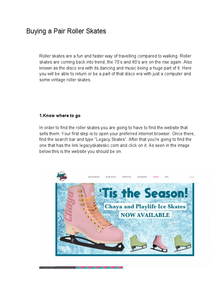 Buying A Pair Roller Skates PDF Cyberspace Computing