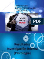 INVESTIGACIÓN Etica y Practica Profesional