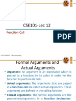 C Language Formal Arguments