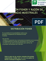 Distribución Fisher y Razón de Varianzas Muestrales