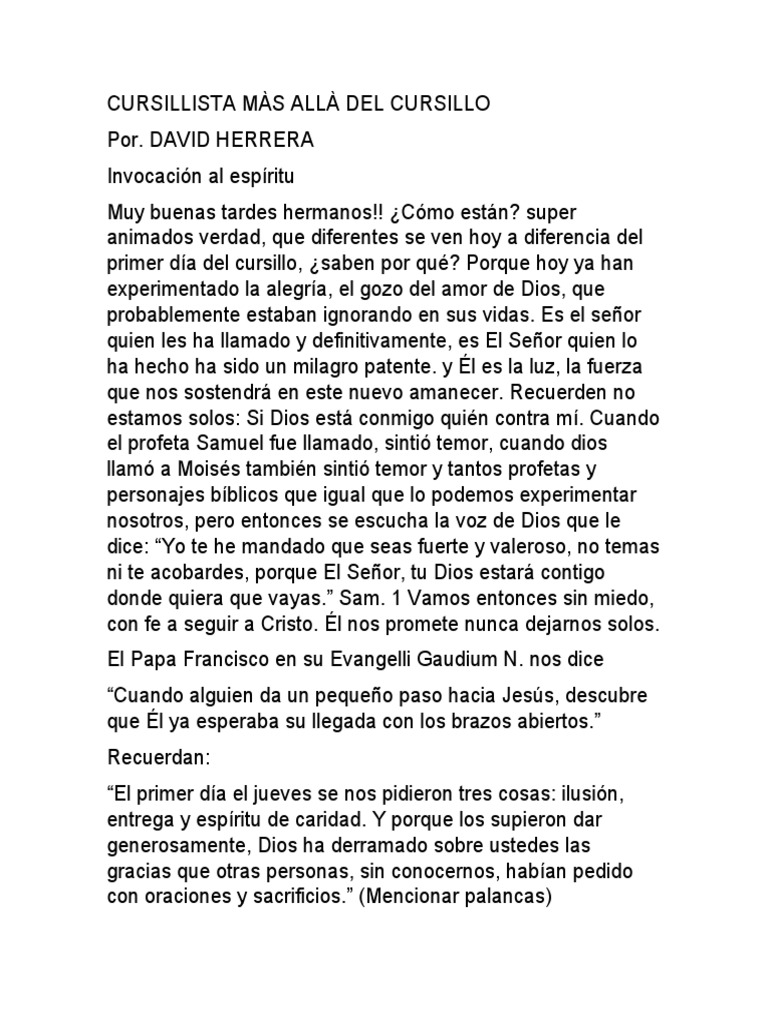 Cursillista Màs Allà Del Cursillo1 | PDF | Cristo (título) | Jesús