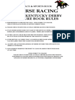 Horse Racing: 137Th Kentucky Derby Future Book Rules
