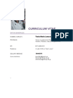 Curriculum Vitae Tania Lanuza