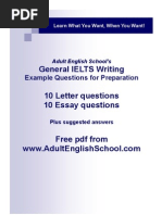 IELTS Letters Essays Questions Writing Preparation Adult English School