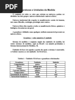 Grandezas e Unidades de Medida - Aula