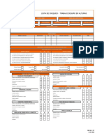 Lista de Chequeo - Trabajo Seguro en Alturas