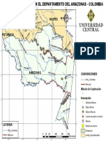 Mapa de Explotación Minera en El Departamento Del Amazonas