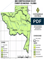 Mapa de Cambio de Cobertura en El Departamento Del Amazonas