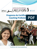 Brochure Certificación Coach Profesional Piura Julio