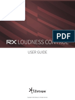 RX Loudness Control Help