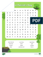 Saint Patricks Day Word Search