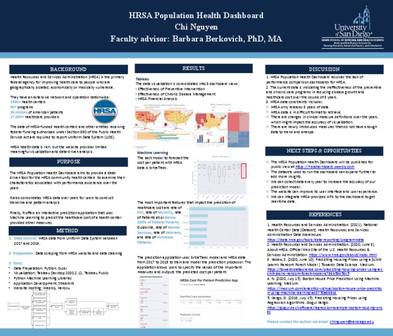 HRSA Population Health Dashboard Insights | PDF | Machine Learning ...