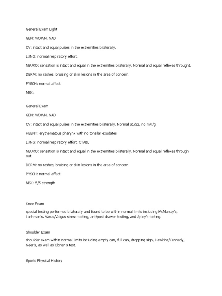 EMR Documentation Templates PDF Knee Injection (Medicine)