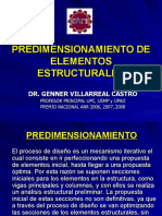 Predimensionamiento de Elementos Estructurales