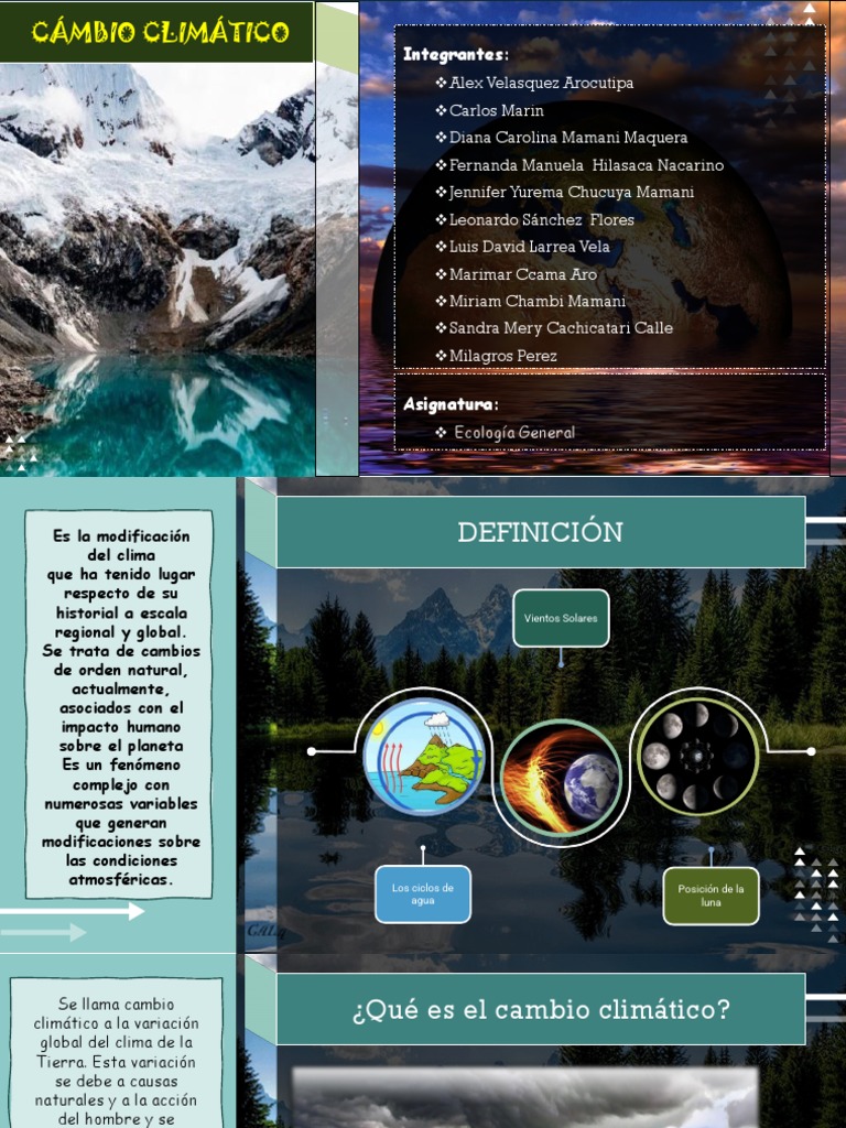 Causas y efectos del cambio climático | PDF | Gases de efecto ...