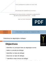 Seminario de Distubios Da Deglutiçao e Disfagia