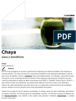 Chaya: Usos y Beneficios